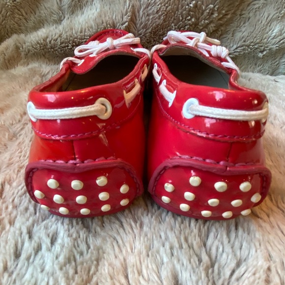 Cole HAAN Grant LT Marquis Pink Women’s 5.5 Preppy Patent Leather Loafers - Picture 6 of 8